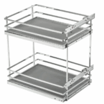 Drzak lahví MovixPro šíře 300mm, d.475mm, Chrom, dno Antracit, bez výsuvu