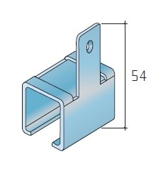 S80 uchyt profilu boční alu
