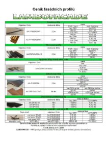 Fasádní profily WPC LMBWD 1 Fasádní profily WPC LMBWD 1