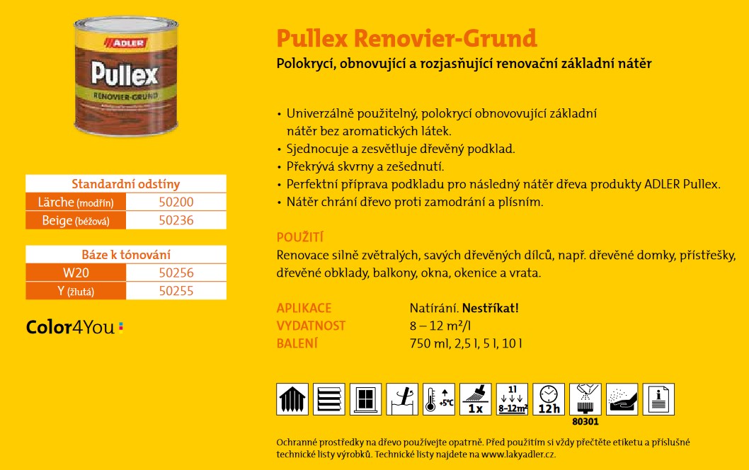 ADLER Pullex Primer-reno Renovier-Grund bezova 0,75L ADLER Pullex Primer-reno Renovier-Grund bezova 0,75L