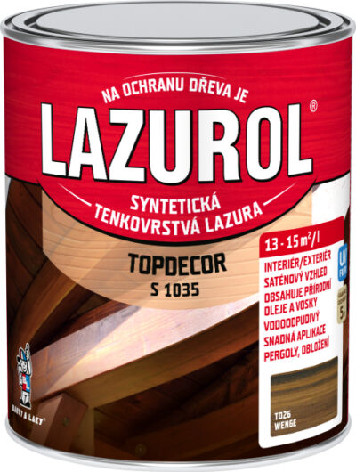 Lazurol Topdecor wenge 0,75l Lazurol Topdecor wenge 0,75l