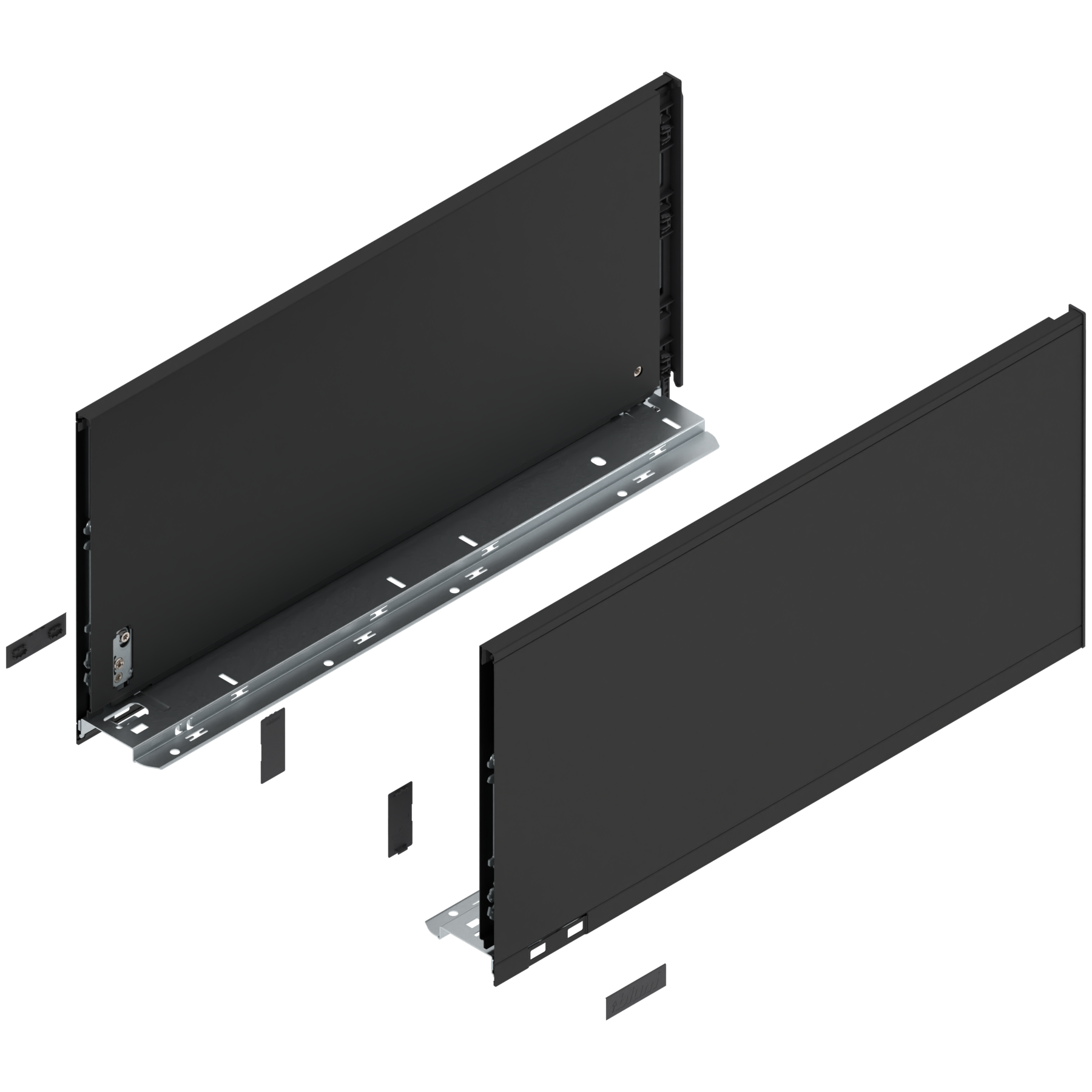 Legrabox bočnice F 241/600mm, Karbonově černá matná, 770F6002S CS-M Legrabox bočnice F 241/600mm, Karbonově černá matná, 770F6002S CS-M