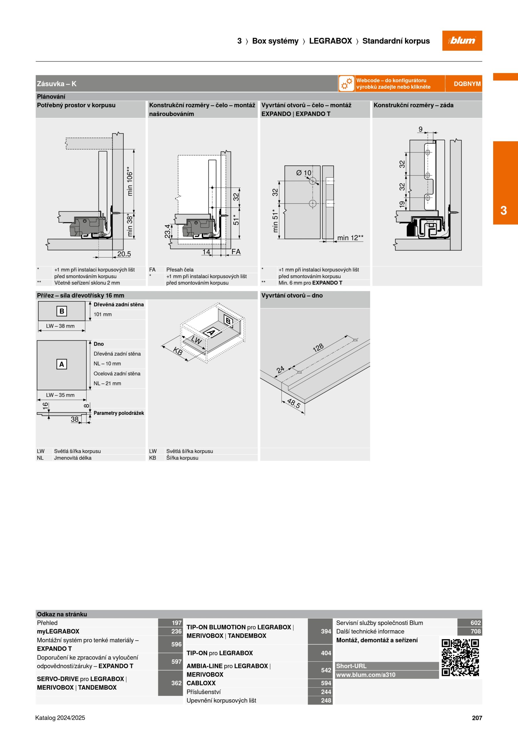 Legrabox bočnice K 128,5/600mm, Orion šedá matná, 770K6002S OG-M Legrabox bočnice K 128,5/600mm, Orion šedá matná, 770K6002S OG-M - Image 3